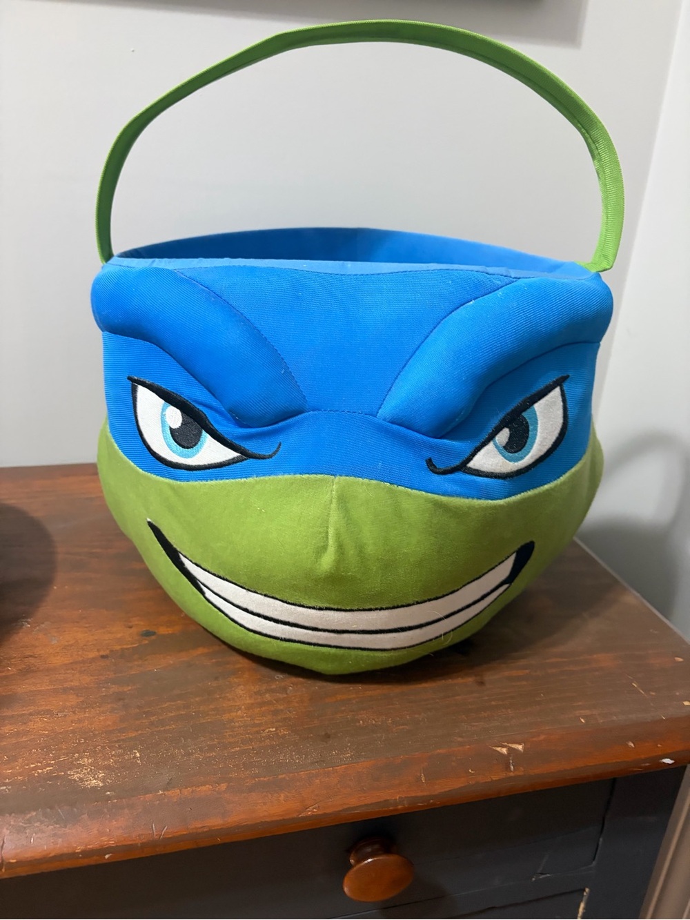 Nickelodeon Teenage Mutant Ninja Turtles Blue and Green Plush Carry Basket